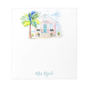 Custom Tropical Watercolor Note Pads