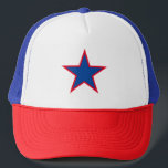 Custom trucker hat with multi color star icon<br><div class="desc">Custom trucker hat with multi color star icon. Make your own sports cap for casual use, sports teams, party, business, work, bar, restaurant, office, special occasions and more. Change fill color and lines. Cool gift idea for friends, family, kids, coach, baseball player, team fan etc. Add your own logo and...</div>
