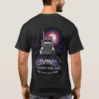CUSTOM TRUCKER T-SHIRT WITH FRONT AND BACK DESIGN