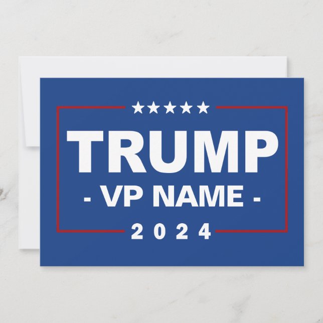 Custom Trump Vice President 2024 Invitation (Front)