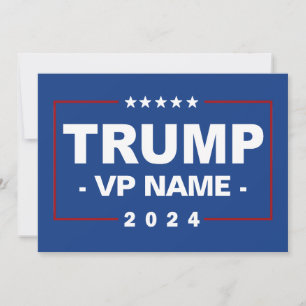 Custom Trump Vice President 2024 Invitation