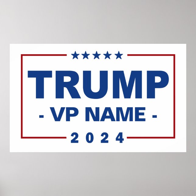 Custom Trump Vice President 2024 Poster (Front)