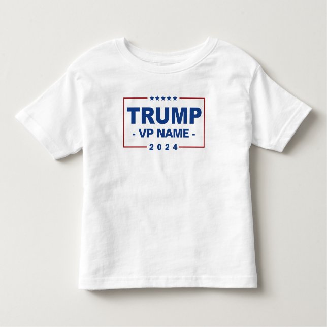 Custom Trump Vice President 2024 Toddler T-Shirt (Front)