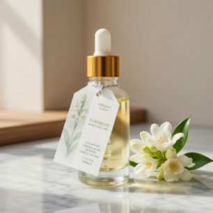 Custom Tuberose Essential Oil Business Tag