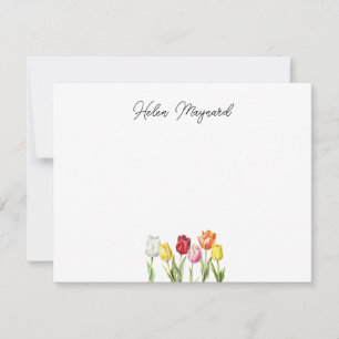 Custom Tulip Note Card