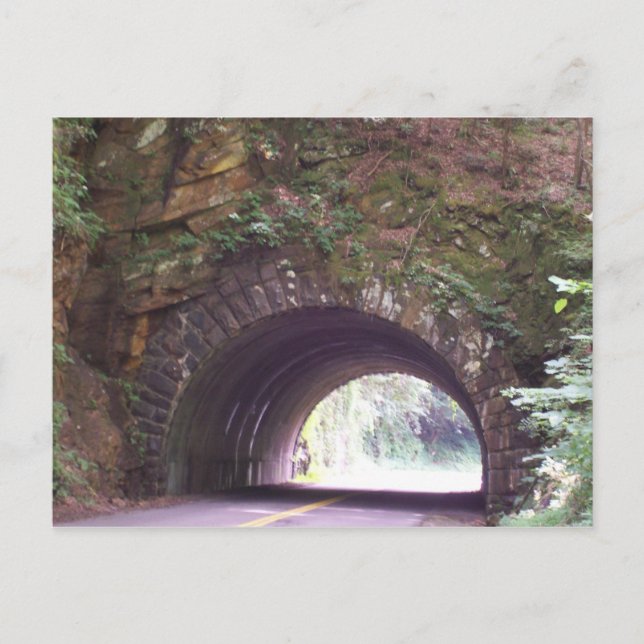 Custom Tunnel of the Smoky Mountains Postcard (Front)