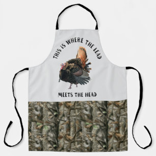 Custom Turkey Hunting Rustic Men's Sports Funny Apron