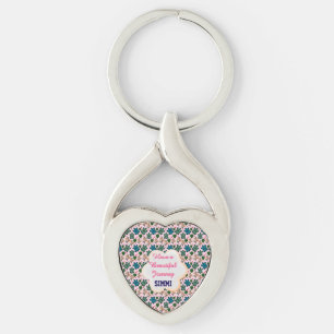 Custom turtle pattern key ring