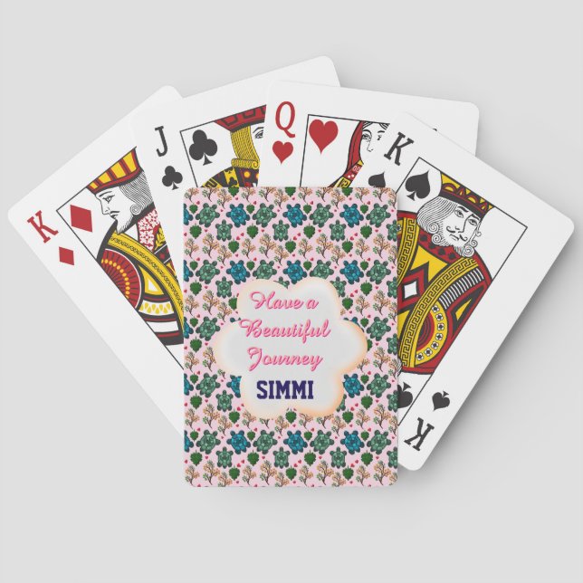 Custom turtle pattern  playing cards (Back)