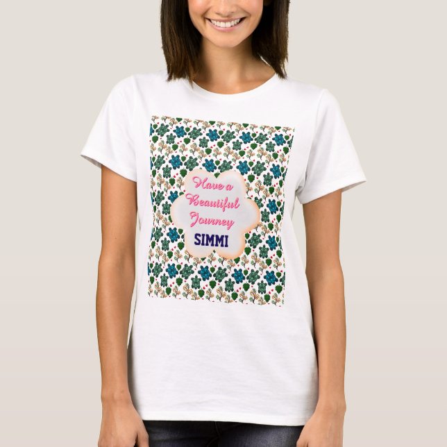 Custom turtle pattern  T-Shirt (Front)