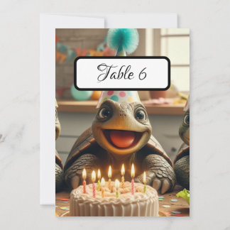 Custom Turtle Table Place Cards,