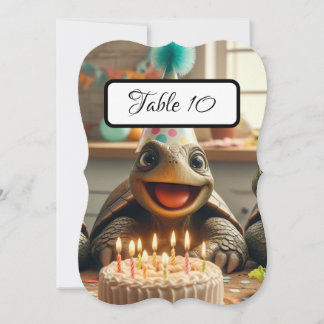 Custom Turtle Table Place Cards, 