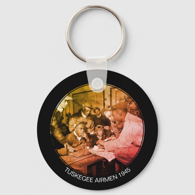 Custom TUSKEGEE AIRMEN 1945 Key Ring (Front)
