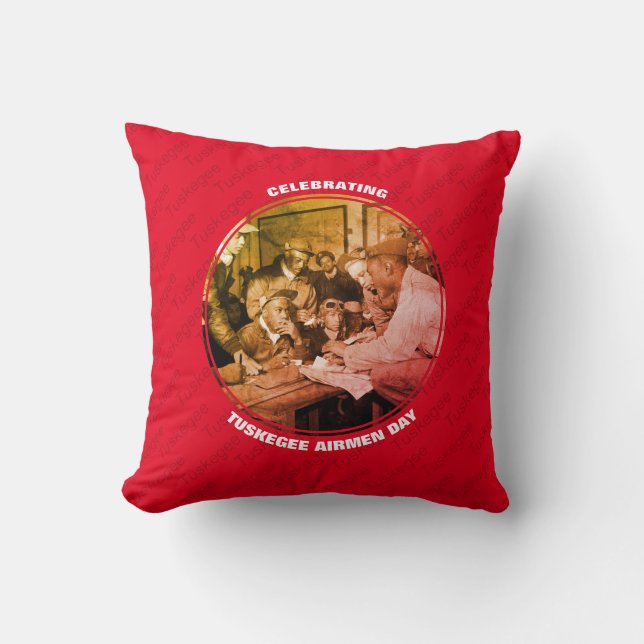 Custom TUSKEGEE AIRMEN DAY Cushion (Front)