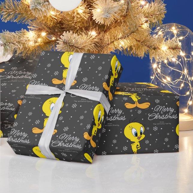 Custom TWEETY™ Bird Merry Christmas Wrapping Paper (Holidays)