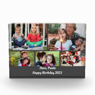 Custom Twin Happy Birthday 2023 Photo Block