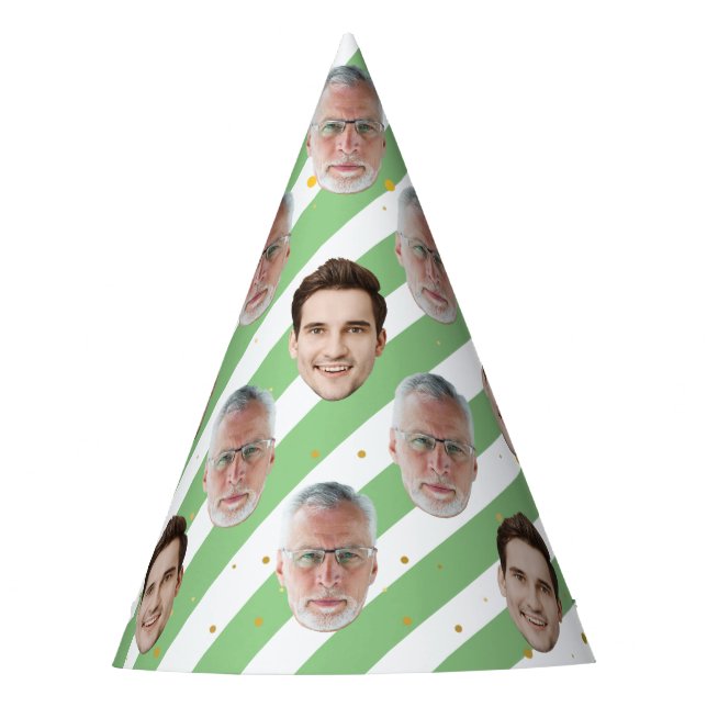 Custom Two Face Happy Birthday Decoration Supplies Party Hat (Front)