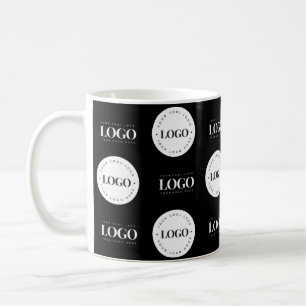 Custom Two Logo Step and Repeat Business Company Coffee Mug