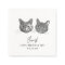 Custom Two Pet Cocktail Napkins Wedding