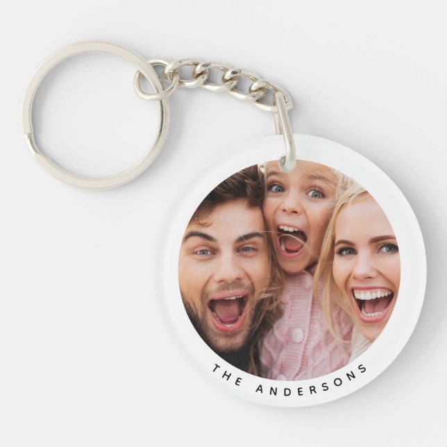 Custom Two Photo Double Sided Acrylic Key Ring (Front)