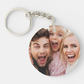 Custom Two Photo Double Sided Acrylic Key Ring