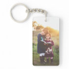 Custom Two Photo Double Sided Acrylic Keychain