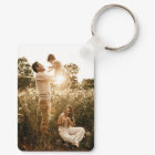 Custom Two Photo Double Sided Aluminium Keychain