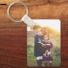 Custom Two Photo Double Sided Aluminium Keychain