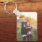 Custom Two Photo Double Sided Aluminium Keychain