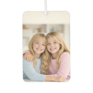 Custom Two Photo Double Sided Car Air Freshener