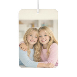 Custom Two Photo Double Sided Car Air Freshener