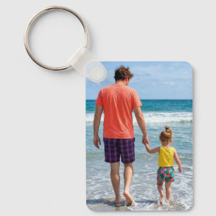 Custom Two Photo Double Sided Key Ring