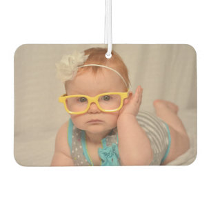 Custom Two-sided Baby Photo Personalised Car Car Air Freshener