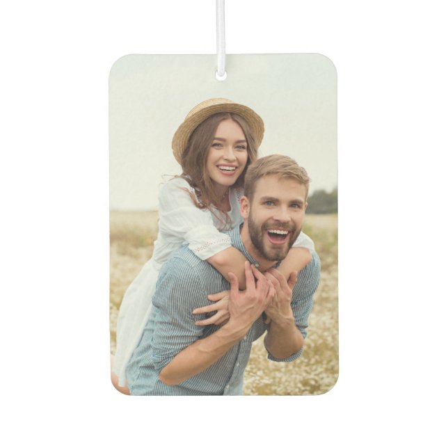 Custom Two-Sided Couples Photo Car  Air Freshener (Front)