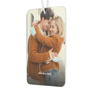 Custom Two-Sided Photo & text Car Air Freshener