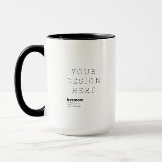 Custom two tone coffee mug