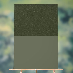 Custom Two-Tone Moss Green Acrylic Sign