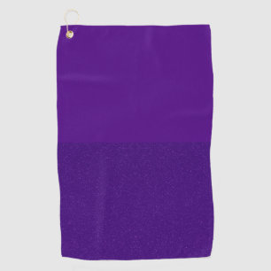 Custom Two-Tone Purple Golf Towel – Horizontal