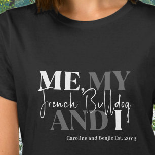 Custom Typography Dog Owner Established Chic Funny T-Shirt