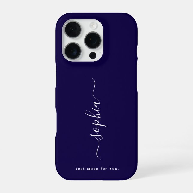 Custom Typography Name All iPhone Case (Back)