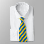 Custom Ukraine Plain Flag Tie<br><div class="desc">Ukraine Flag Professional and Elegant Office neck tie featuring a classic Blue and Yellow Striped pattern background, double-sided print. This tie template features a simple blue and yellow pattern design of the Ukrainian flag. Create your own personalised gifts with this easily to use Ukraine Tie template custom product, make your...</div>