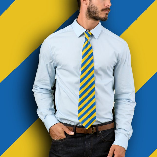 Custom Ukraine Plain Flag Tie (Creator Uploaded)