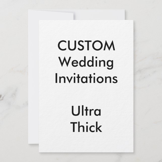 Custom ULTRA THICK Wedding Invitations 5"x7" (Front)