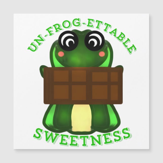 Custom Un-frog-ettable Sweetness Frog Gift (Front)