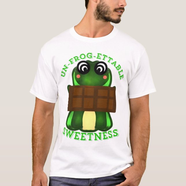 Custom Un-frog-ettable Sweetness Frog Gift T-Shirt (Front)
