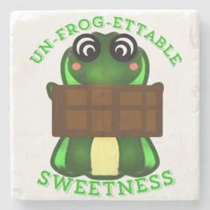 Custom Un-frog-ettable Sweetness Frog Gift T-Shirt Stone Coaster