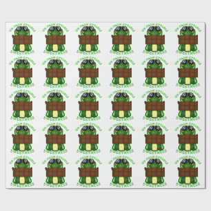Custom Un-frog-ettable Sweetness Frog Gift  Wrapping Paper
