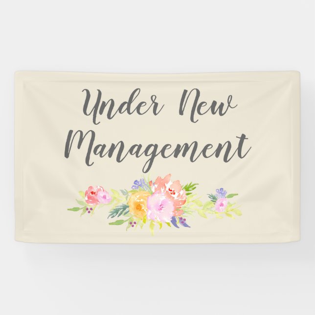 Custom Under New Management Business Banner (Horizontal)