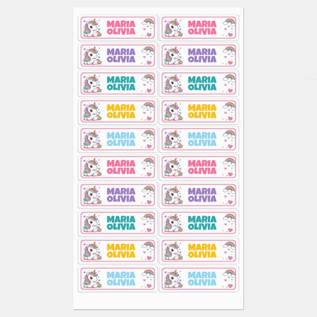 Custom Unicorn Book (Sheet)