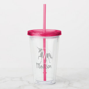 Custom  unicorn clear Tumblers